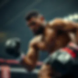 Jamahal Hill showcasing his unique fighting style in the ring