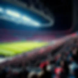 The home stadium of Slavia Prague filled with cheering fans