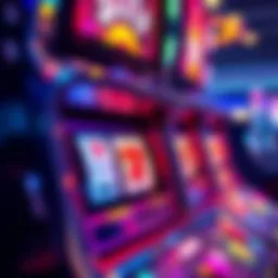 Artistic representation of a vibrant video slot machine